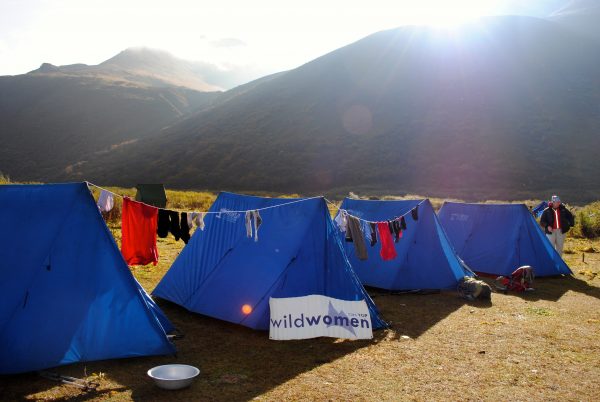 Wild Women tent in Bhutan