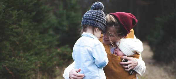 Mother with daughters