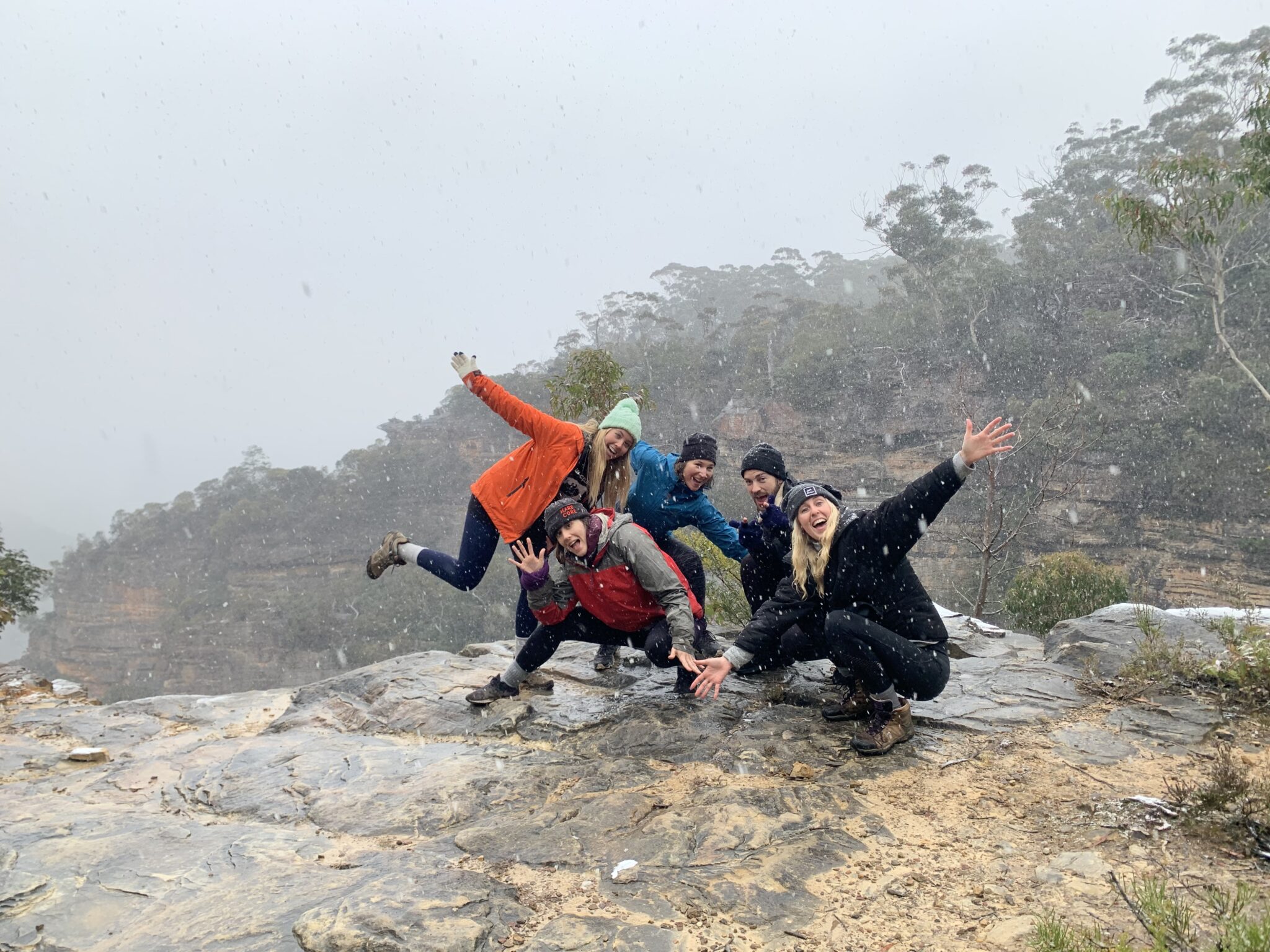 Wild Women team in the snow