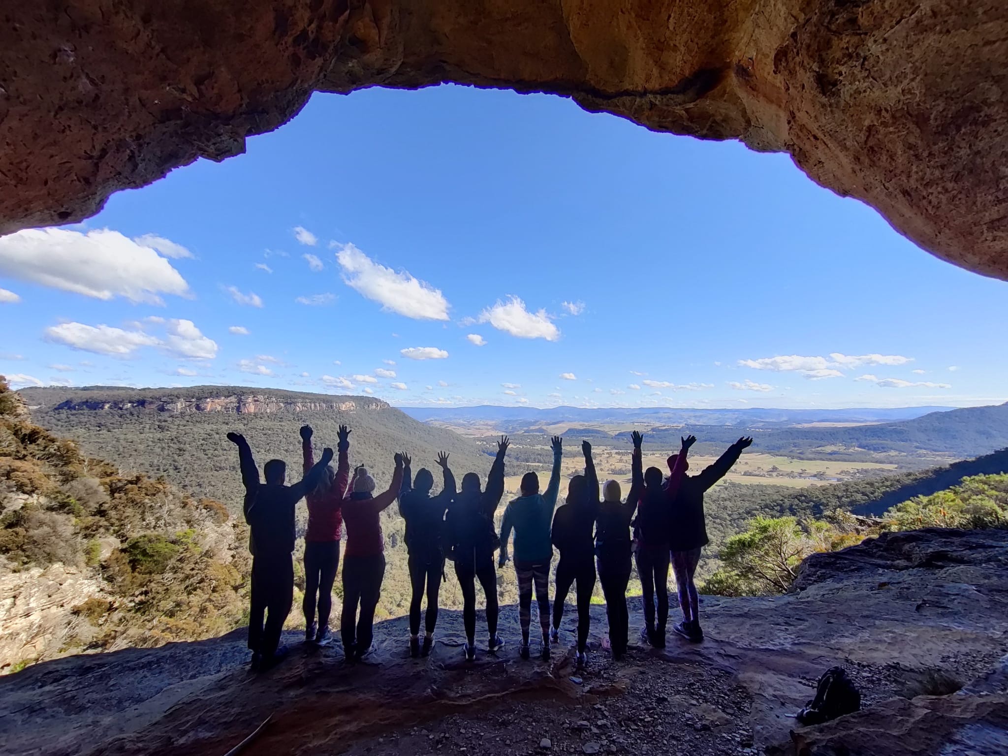 Blue mountains cave