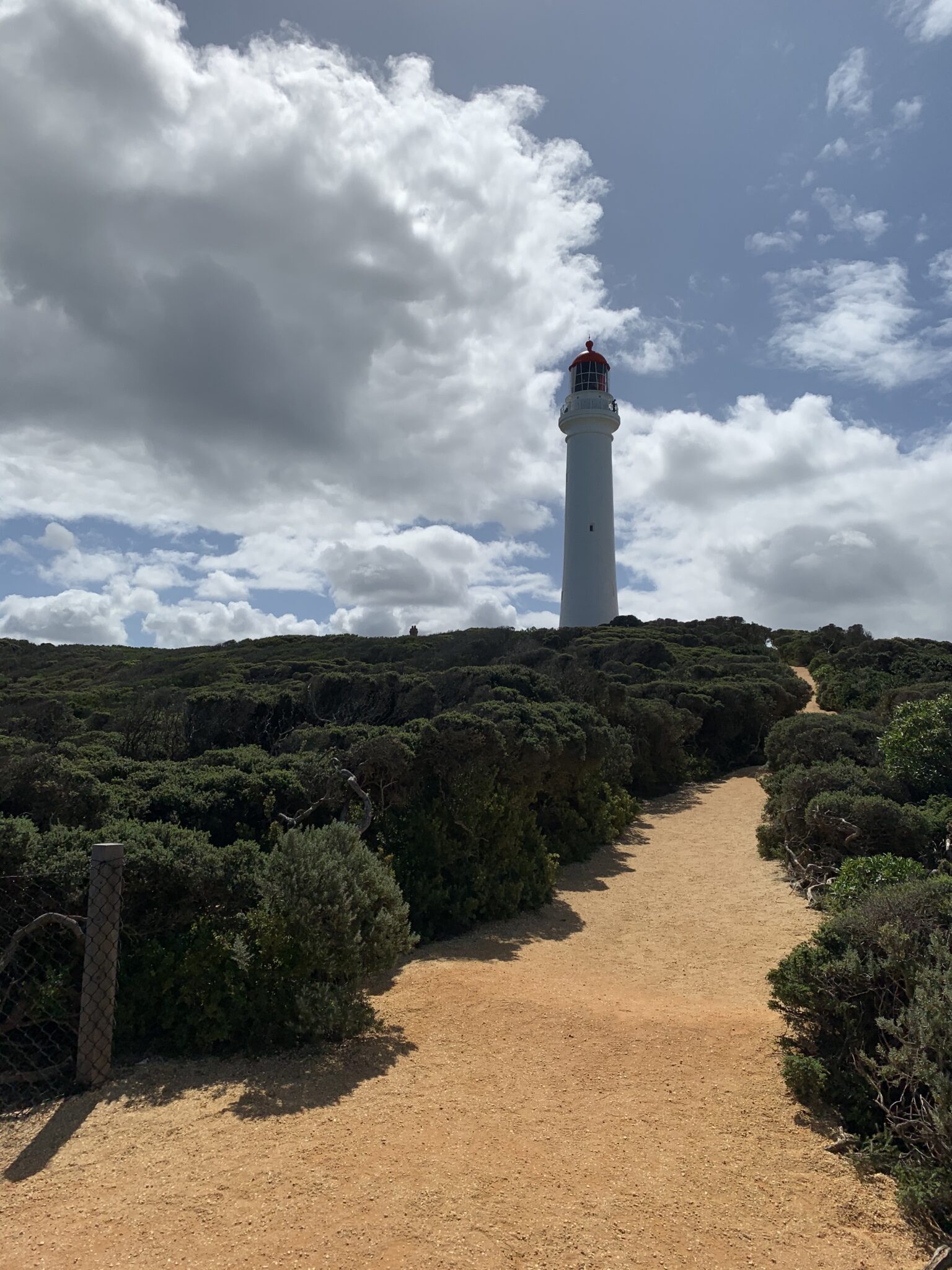 The trail to Airey's Inlet Lighthouse